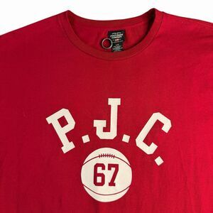 Vintage Polo Jeans Ralph Lauren 67 Shirt Men’s Large Red PJC Basketball Y2K